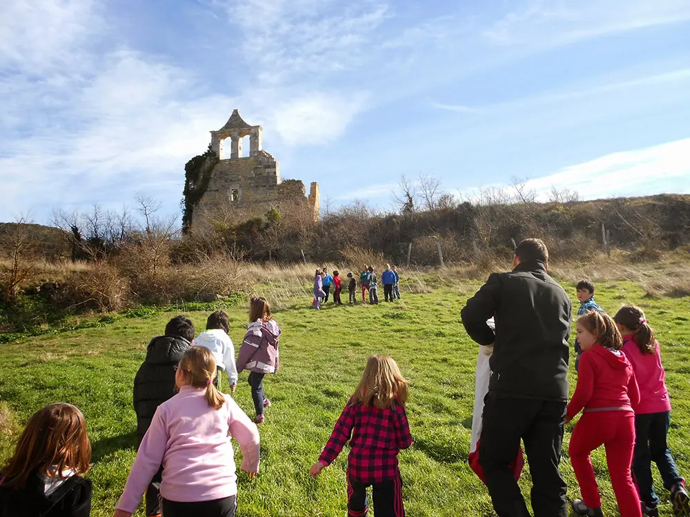 Grupo del cole para reforestar